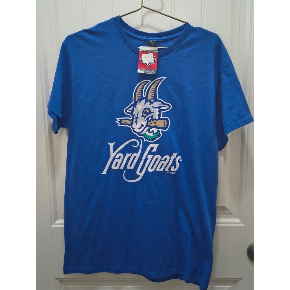 NWT Hartford Yard Goats MiLB Logo Tee Royal Blue Medium